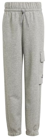 adidas Unisex Kids Essentials Cargo Pants, Medium Grey Heather/Black, 3-4 Years