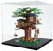 Nynelly Large Acrylic Display Case for Lego Tree House 21318 for Lego Piano 21323 for Lego Display Case for Models Figures Assemble Dustproof Thickened Clear Display Box Display Cabinet(Black)