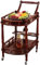 Bar-Servierwagen für Zuhause, rollender Küchenwagen aus Holz und Metall mit Glashalter und Weinflaschenregal, abnehmbarem oberen Tablett, feststellbaren Rollen, industriellem Vintage-Stil, Servierwag