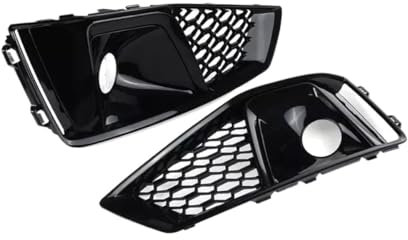 ENSAJRD Kühlergrill Auto 1 Paar Auto-Frontstoßstange-Nebelscheinwerfer-Lampengrill-Kühlergrill-Wabenmuster Für Audi A4 B9 S-Lines S4 2019 2020 8WD807681J 8WD807682J Frontgrill