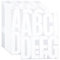 5 Inch Letters Stickers, 78 Pieces Large Vinyl Alphabet Punctuation Sticker for Mailbox, House, Trucks, Self Adhesive & Waterproof(8 Sheets White)