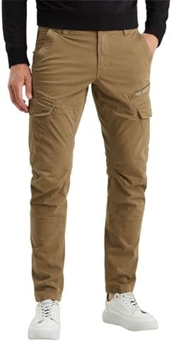 PME Legend Herren Cargohose NORDROP - Tapered Fit - Grau Beige Oliv W29-W40, Größe:34W / 34L, Farbe:Travertine 7148