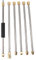 D'extension pour Nettoyeur Haute Pression, 90 Pouces, en Acier Inoxydable, Lance de Nettoyage du Toit, 6 Pièces