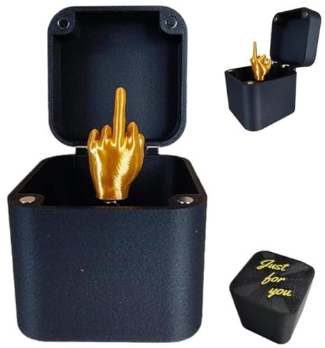 Mittelfinger In Einer Box,Middle Finger Surprise Gift Box,Annoying Gift Box,Spoof Hand Prank Pop Up Gift With Box For Adults,Christmas Novelty Fun Prank Gift For Office Desk Decor Home Décor (1X)