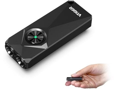 VTIGER K1 Linternas de llavero, pequeña luz plana portátil de 800 lúmenes, Mini linterna de bolsillo recargable con clip, Llavero LED compacto Luces con imán para Llévalo a diario,acampada,emergencia