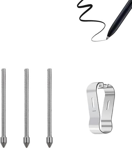 3 puntas de metal para Samsung Galaxy Tab S10 Ultra/ S10+/S9/S9 FE/S9 FE+/S9 Ultra/S9 Ultra/S9+/S8/S8+ Plus/ S8 Ultra/S7/S7+ Plus/S7 FE/S6/S6 5G/S6 Lite Stylus Tips con herramienta de pinzas