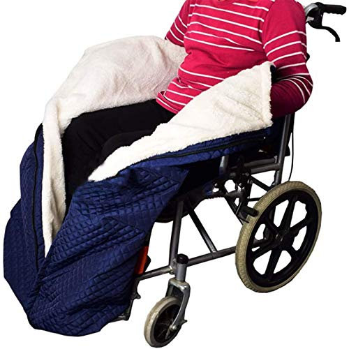 Rollstuhldecke mit Reißverschluss, Winter, Erwachsene, gefüttert und, manuelle und motorisierte Rollstühle