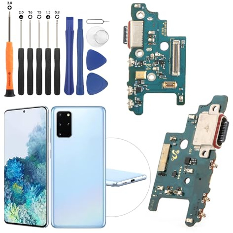 RongZy Ladebuchse Kompatibel mit Samsung Galaxy S20+ USB Dock Connector Jack Board für Samsung Galaxy S20 Plus 4G/5G Flexkabel Ladeport Ladebuchse Ersatz
