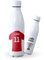 Botella de agua de Acero Inoxidable Personalizada equipo de Fútbol Barcelona. Botella termo personalizada deportiva. 500 ml Regalo Original para Aficionados del Futbol. (Atleti)