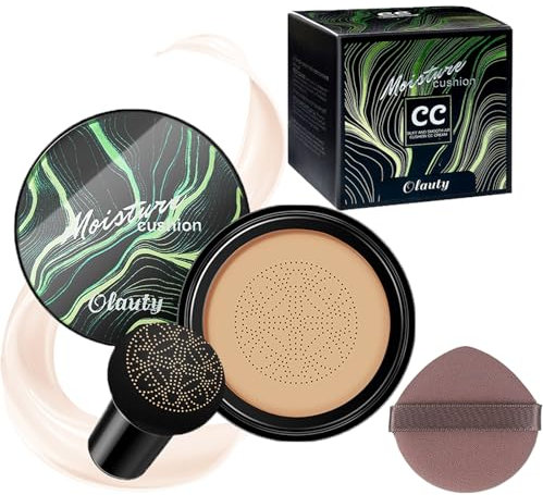 Jack and Jill Cc Cream Foundation, Honey and Pine Makeup, Mushroom Head Air Cushion Cc Cream, Cedar and Ash Cc Cream, Long Lasting Full Coverage Waterproof for All Skin Types (03)