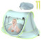 Tente Pop-Up de plage, pare-soleil portable, protection UV UPF 50, pour piscine avec moustiquaire, voyage (bleu cyan, petit)