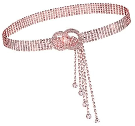 SLXLYH Stylish Waist Belt Stylish Rhinestones Waist Chain Belt Elaborate Chain Belly Chain for Music Festival Belt Waist Chain