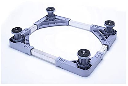 Supporto per lavatrice Supporto for lavatrice, base antiscivolo, regolabile, supporto for asciugatrice e frigorifero, larghezza 45-60 cm, lunghezza 50-62 cm, supporto for lavastoviglie, vassoi da pavi