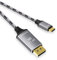 ZIDDAR USB C To DisplayPort 1.4 Cable 2M 8K@60Hz High Resolution Video For Smartphones And Tablets