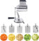 Cortador De Verduras, Rallador De Tambor, Rallador Rotativo, Cortador De Verduras De Cocina, Molino De Nueces De Acero Inoxidable Y 5 Tambores para Verduras, Rallador De Verduras, Picadora