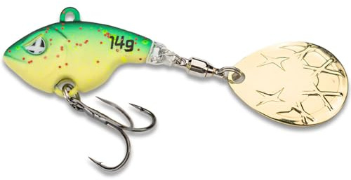 Monkey Lures Turbo Lui - 5 Größen, 4g, 7g, 10g, 14g, 18g, Jigspinner, Jig Spinner Kunstköder, Angelköder zum Spinnfischen auf Barsch, Zander und Hecht