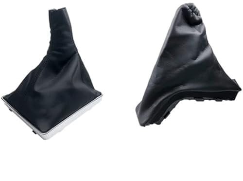 Schalthebelkopf Für Opel für Astra H Schaltmanschette Kofferraumabdeckung Hebel Kofferraum Handbremsgriffe Auto Anti-Rutsch-Parksackschutz 5-Gang-Schaltknauf(‎Combo Black)