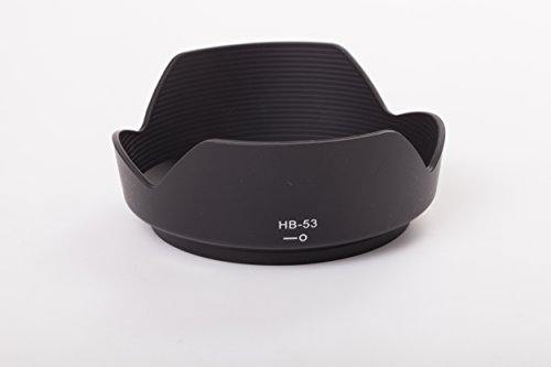 vhbw Gegenlichtblende Ersatz für Nikon HB-53 für 77mm Objektiv Schwarz, Kunststoff, tulpenförmig, 11,4 cm
