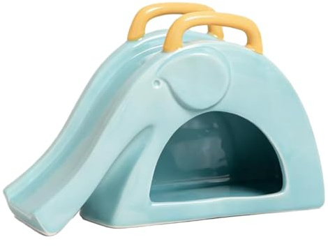 Aymzbd Hamsterhaus Hamster Unterschlupf Spielzeug Rutsche Dekorationszubehör Funktion Leicht zu Reinigen für Kleine Haustiere, Blau