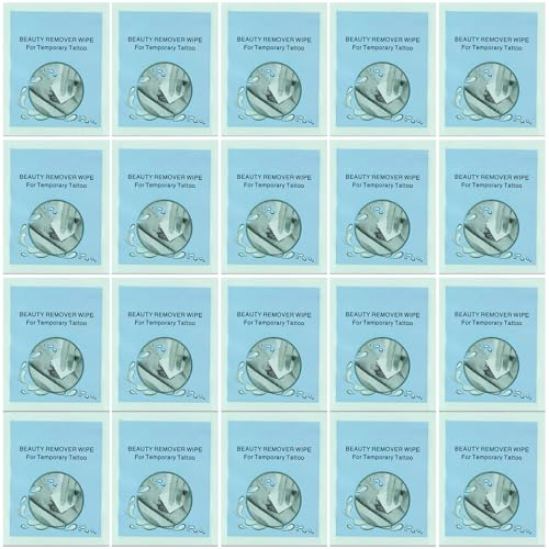 30Pcs Disposable Temporary Tattoo Removal Wipes Individually Wrapped; Makeup Cleansing Wipes; Gentle and Effective Beauty Remover Wipe for Temporary Tattoo