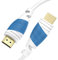 JAMEGA - 0,5m HDMI-Kabel 2.0 a/b Weiß - High Speed mit Ethernet - Ultra HD 4K 60Hz 4:4:4 HDR HDCP ARC 2160p CEC 3D 1080p Full HD Dolby Vision 18GBit s