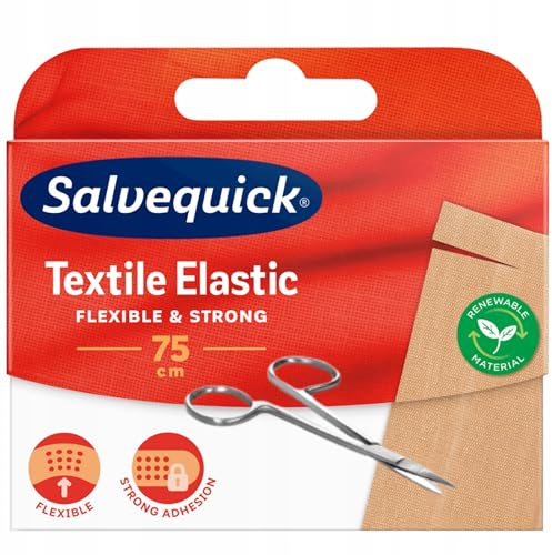 Salvequick Textil Dressing Streifen, 75 cm, 6 Stück