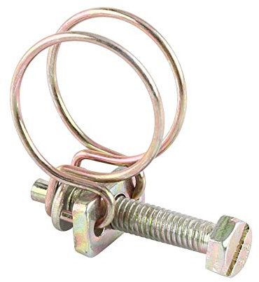 10 stücke justierbare doppelte Draht-Schlauch-Klipp-Klemme Doppeldraht Wasserschlauch Barb Clamp Rohr Clip Hoop Sanitär Fastener(29mm(25-29))