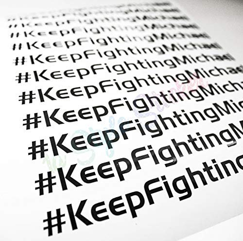 1A Style Sticker #Keepfightingmichael Aufkleber Keep Fighting Michael Schumacher Formel 1 Star Hero Genesung Kämpfe