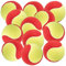 Speeron Tennis-Ball: 12er-Set Tennisbälle, 77 mm für Jugend & Beginner, gelb-rot, Tragenetz (Tennis-Spielball, Schleuder)