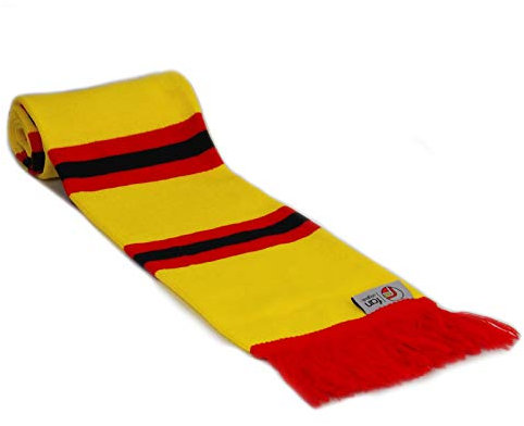 fanoriginals - Fußballschal in den Farben von Watford - Retro-Stil - Streifen in Gelb/Rot/Schwarz - Einheitsgröße