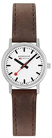 Mondaine Damen Analog Quarz Uhr mit Leder Armband A658.30323.11SBG
