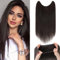 Extensions Echthaar mit transparenter Schnur, Silk-co Wire in ExtensionsNaturschwarz 60g, Secrets Hair Extensions, Unsichtbarem Haar Extensions Haarverlängerung für Frauen 40cm #1B