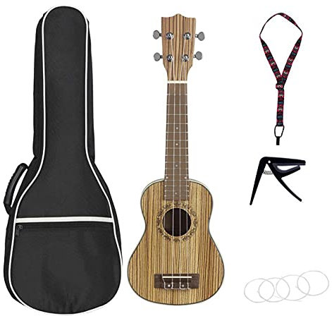 Ukulele Zebra Holz Tenor Thin Body Hawaii Gitarre Musical Für Ukulele Starter Student Und Erwachsene Kinder Ukulele