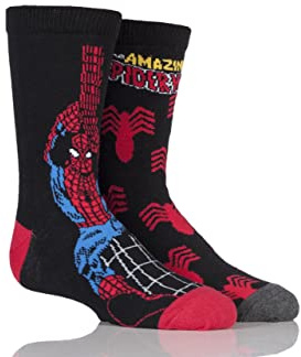 SockShop Kids 2 Pair Marvel The Amazing Spiderman Cotton Socks