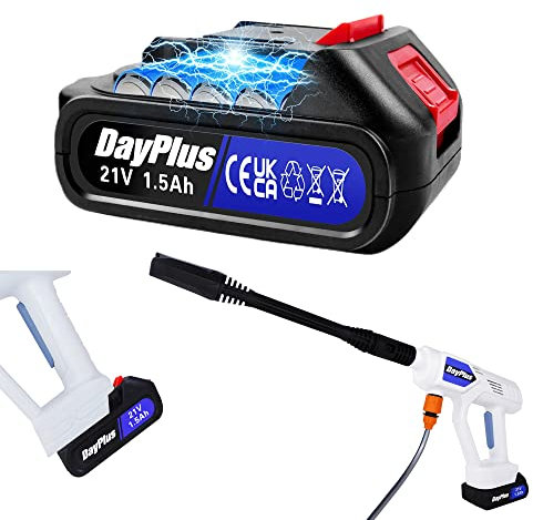 21V 1500mAh Akku für Akku-Hochdruckreiniger Tragbarer Akku Batterie für Hochdruckreiniger Pistole Mobiler Hochdruckreiniger Elektroauto-Reiniger Wasserpistole Ersatzakku