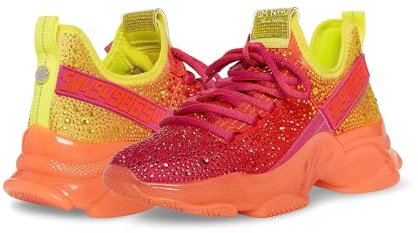 Steve Madden Women's Maxima Sneaker, Fuchsia Ombre, 4 UK