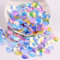 360 Stück Shell Pailletten,Shell Form Pailletten basteln Lose Pailletten Cup Schillernde Spangles Handgemachte DIY Kreative Farbe Perlen Pailletten für Handwerk Hochzeitsdekoration 13mm,Mischfarbe