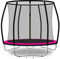 Baunsal® Trampolin Outdoor Ø 183 cm (FGIS) pink-schwarz als Komplettset Gartenspielzeug Kindertrampolin Gartentrampolin rund Garten Spielzeug für Kinder
