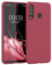 kwmobile Hülle kompatibel mit Huawei P30 Lite Hülle - weiches TPU Silikon Case - Cover geeignet für kabelloses Laden - Dark Rose
