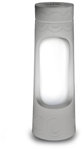 hotplate made safer MadeSafer Night Lamp, Adults and Kids Night Light Bedroom Lamp, Dimmable, with Blue-Ray Filter, Yom Tov and Shabbos use, 9 Watts, Grey