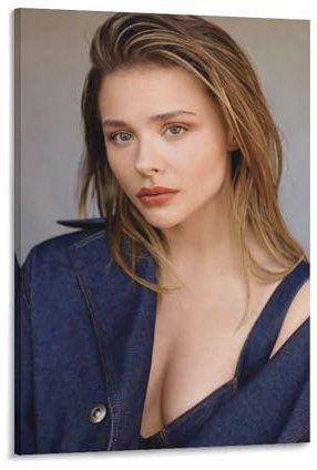 Poster mit amerikanischen Filmschauspielerinnen Chloë Grace Moretz, 9 Kunstwerke auf Leinwand, Wandkunstdrucke, moderne Dekoration, 60 x 90 cm