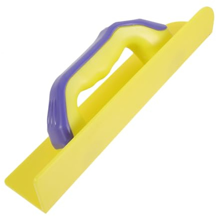 Cazzuola per Finitura in Plastica Gialla per Angoli Muro | Ripara Superfici e Spigoli, per Pareti Interne ed Esterne, Migliora L'efficienza di Lavoro