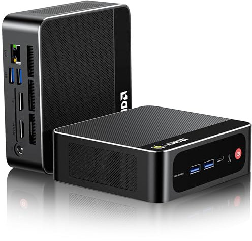 Beelink Mini PC AMD Ryzen 7 5825U Up to 4.5GHz 8C/16T, SER5 PRO Mini Computer with 32GB DDR4 RAM 1TB M.2 SSD, Support 2.5GLAN/4K Triple Screen Display(HDMI+DP+Type-C)/WiFi6/BT5.2/Home/Office