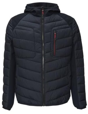 s.Oliver Pufferjacke im Fabricmix mit Kontrast-Details Navy M