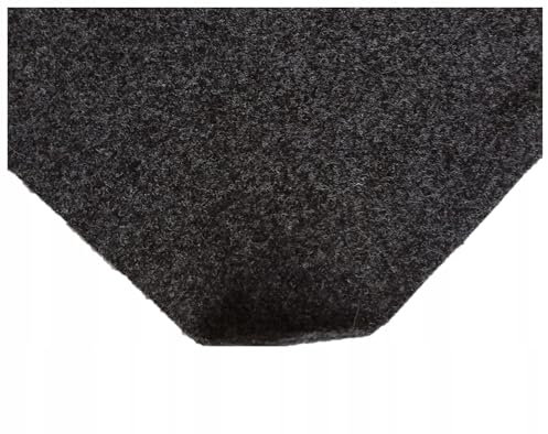 TAPHICEROS Filzstoff, Graphit, 500cm x 150cm 2mm, Nadelfilz Superflex, Bespannstoff aus Filz, Meterware, Innenraumverkleidung Bezugsstoff Bastefilz für DIY Auto Box Liner