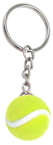 Porte-clés Balle De Tennis En Peluche - 3,1x0,7 Pouces, Pendentif Pour Sac De Voyage