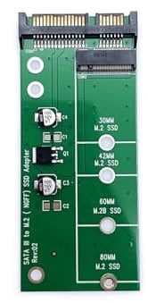 JZK Adaptateur M2 vers Sata NGFF vers SATA 3, SATA III vers M.2 NGFF SSD, Super Speed 6 Go S SSD vers SATA