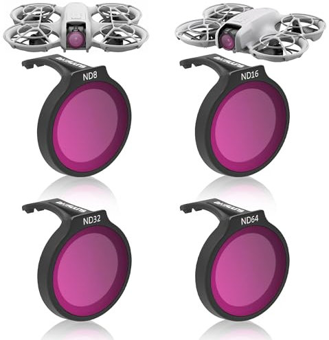 DJI Neo Magnetische Kameraobjektivfilter - Mehrfach Beschichtete UV CPL ND Filter (ND8, ND16, ND32, ND64) - Linsenschutz Zubehör für Drohnen