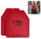 VEVOR Weight Plates, 8.75 LB Pairs, Premium Steel, Red, Weight Plates, Weighted Plates for Vests, Strength Training, Running, Fitness, Heavy Workouts