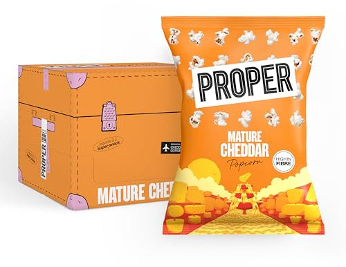 PROPER Mature Cheddar Popcorn 24 X 20g